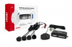 Zestaw czujników parkowania cofania Buzzer 4 sensory czarne /01567/